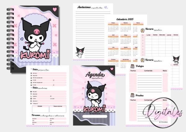 Agenda Escolar Kuromi