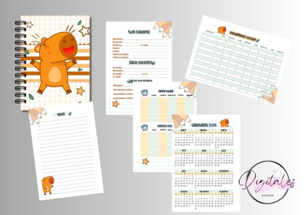 Agenda Escolar Capivara